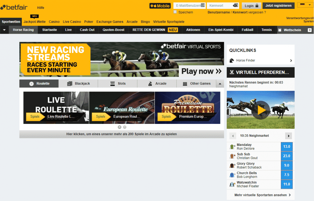 betfair Screenshot 01